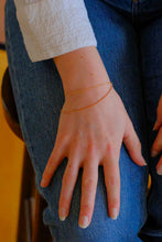 Load image into Gallery viewer, rose gold + gold wrap bracelet
