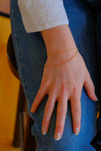 Load image into Gallery viewer, rose gold + gold wrap bracelet
