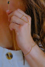 Load image into Gallery viewer, hand-chain w/ textured chains
