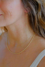 Load image into Gallery viewer, double texture chain necklace
