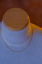 Load image into Gallery viewer, double texture chain necklace
