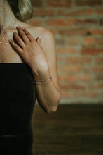 Load image into Gallery viewer, 5 crystal &amp; rose gold wrap
