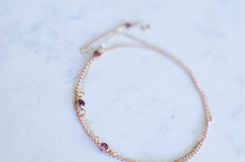 Load image into Gallery viewer, 5 crystal &amp; rose gold wrap
