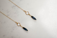 Load image into Gallery viewer, crystal shoulder duster earrings
